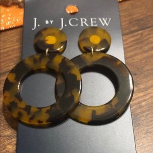NWT J.Crew tortoise dangle earrings.